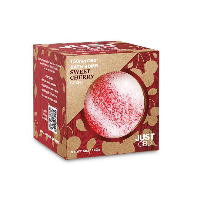 CBD Bath - Sweet Cherry Bath Bomb - 150mg logo