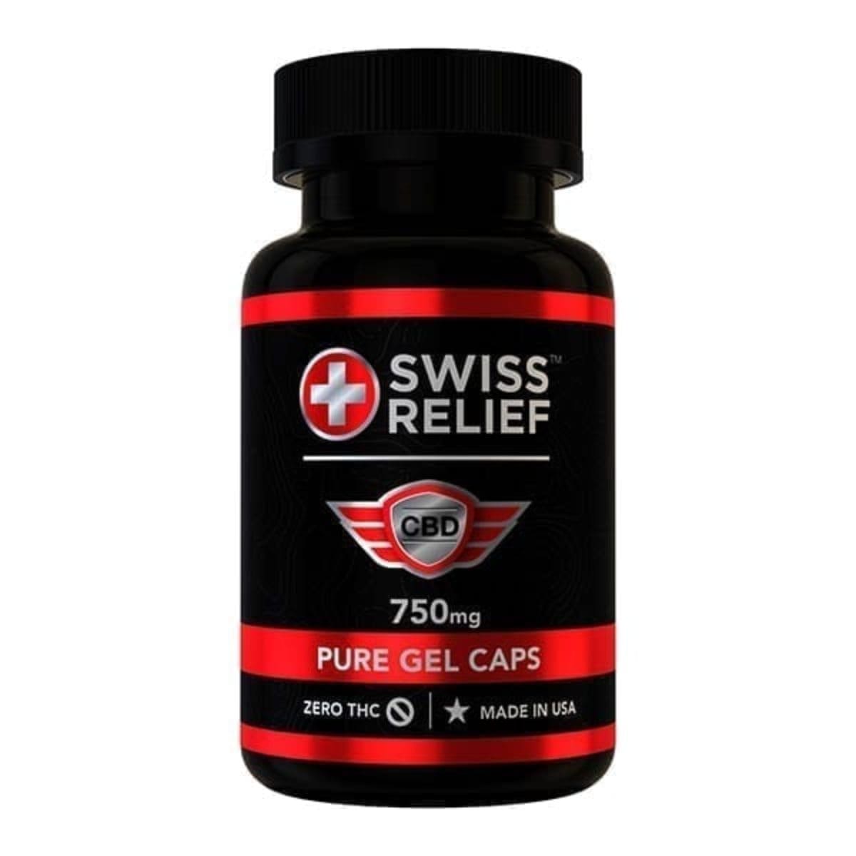 Swiss Relief 25mg CBD Gel Caps image1