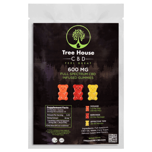 Treehouse CBD 600 mg Gummy Bears (20 Pack) image1