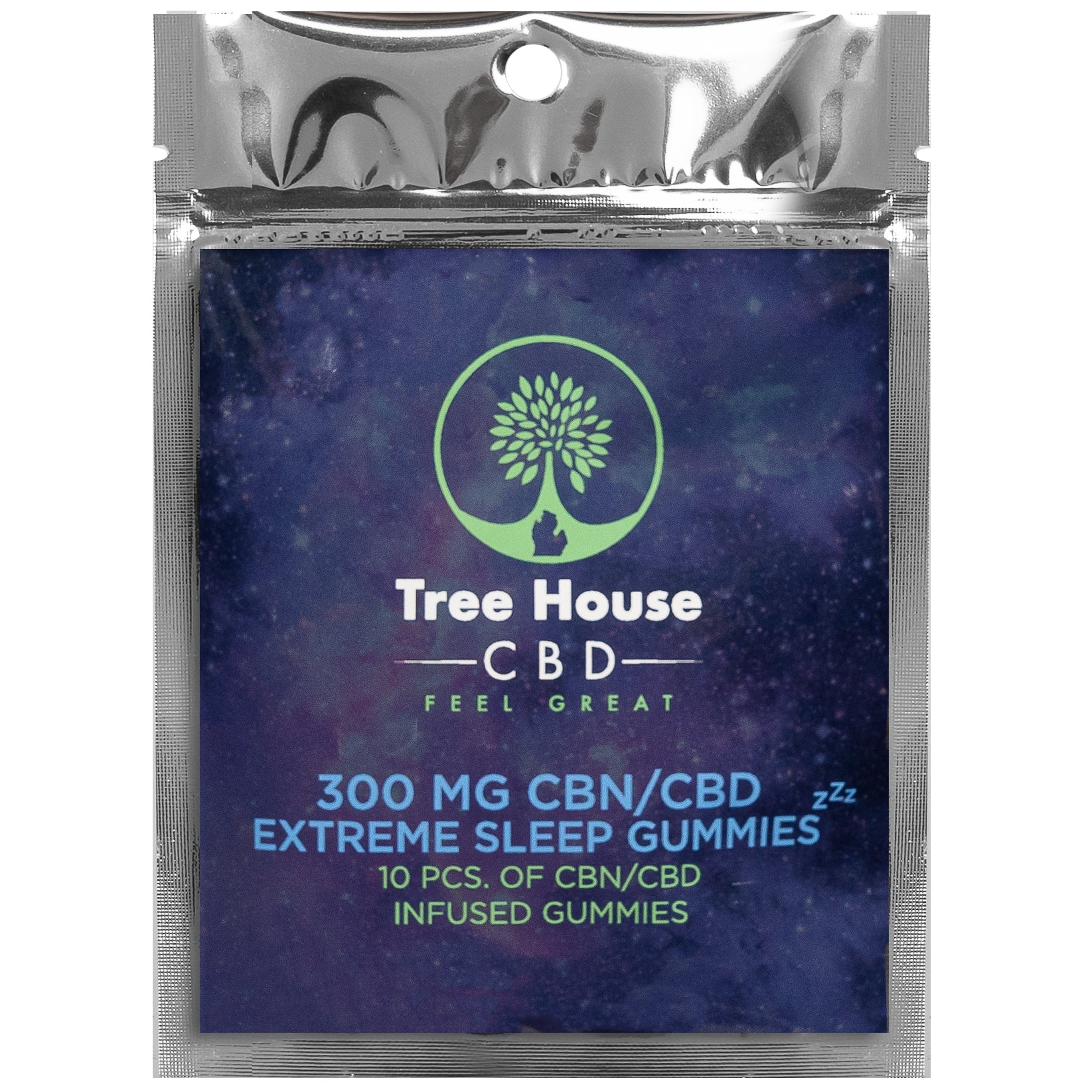 Extreme sleep gummy 300mg CBD-CBN (10 pack) logo