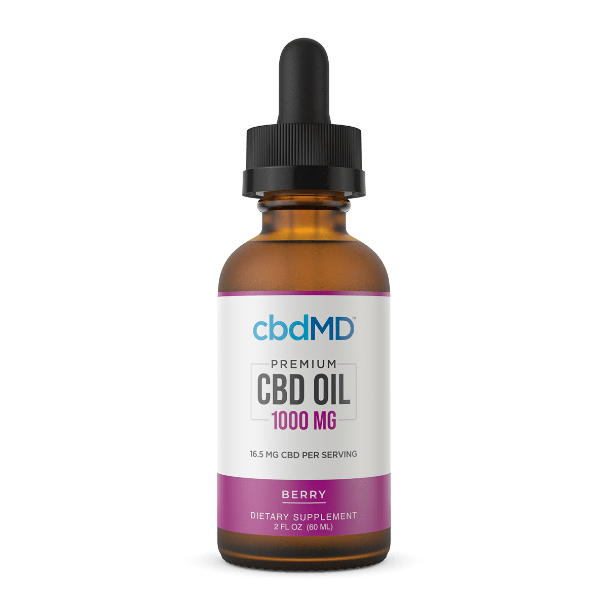CbdMD CBD Oil Tincture - Berry - 1000 mg image1