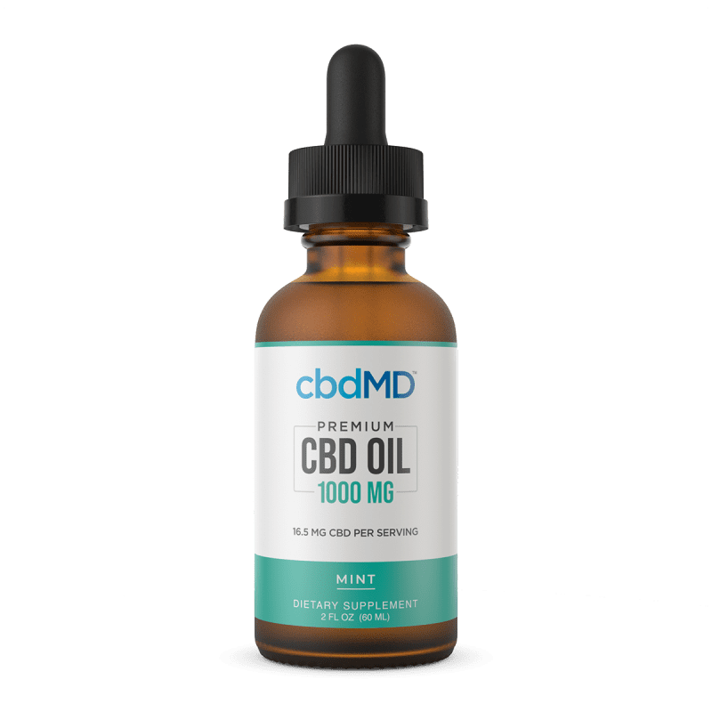 CbdMD CBD Oil Tincture - Mint - 1000 mg image1