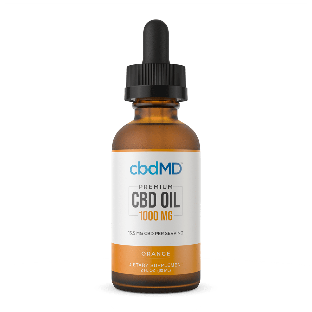 CbdMD CBD Oil Tincture - Orange - 1000 mg image1