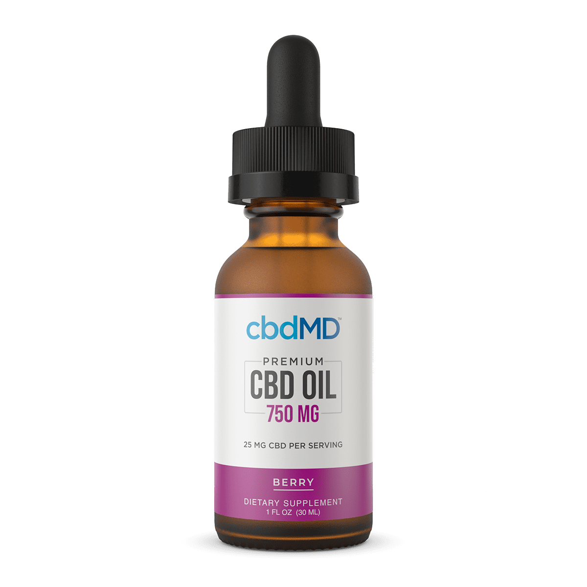 CbdMD CBD Oil Tincture - Berry - 750 mg image1