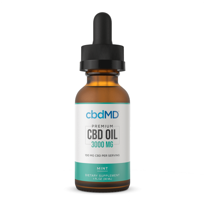 CbdMD CBD Oil Tincture - Mint - 3000 mg image1