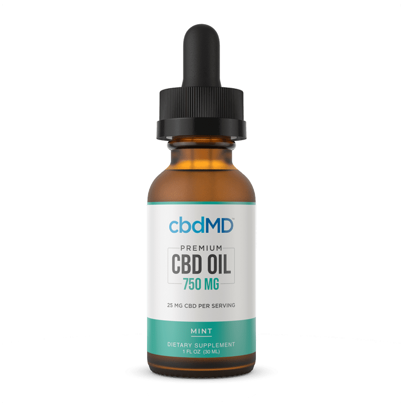 CbdMD CBD Oil Tincture - Mint - 750 mg image1