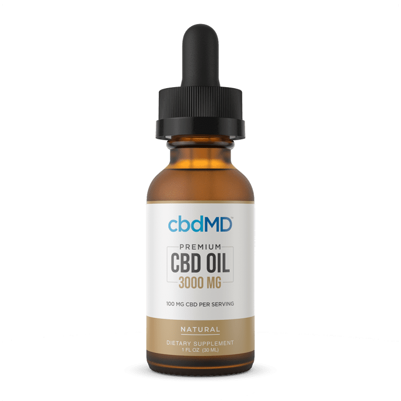 CbdMD CBD Oil Tincture - Natural - 3000 mg image1