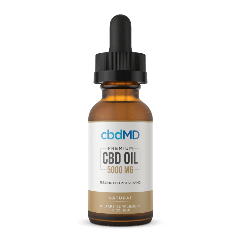CbdMD CBD Oil Tincture - Natural - 5000 mg image1