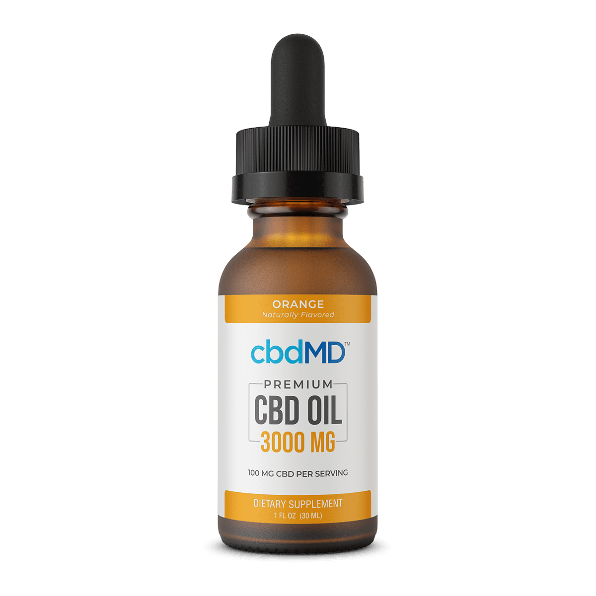 CbdMD CBD Oil Tincture - Orange - 3000 mg image1