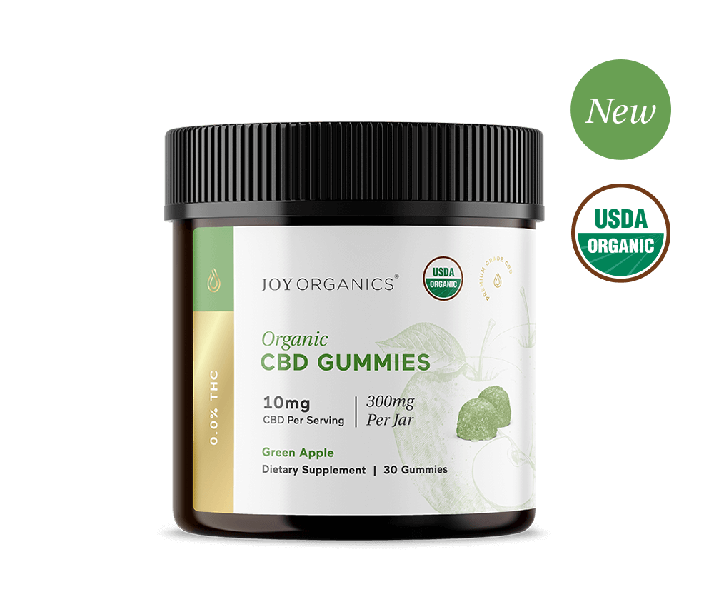 Organic CBD Gummies, 300mg, Green Apple logo