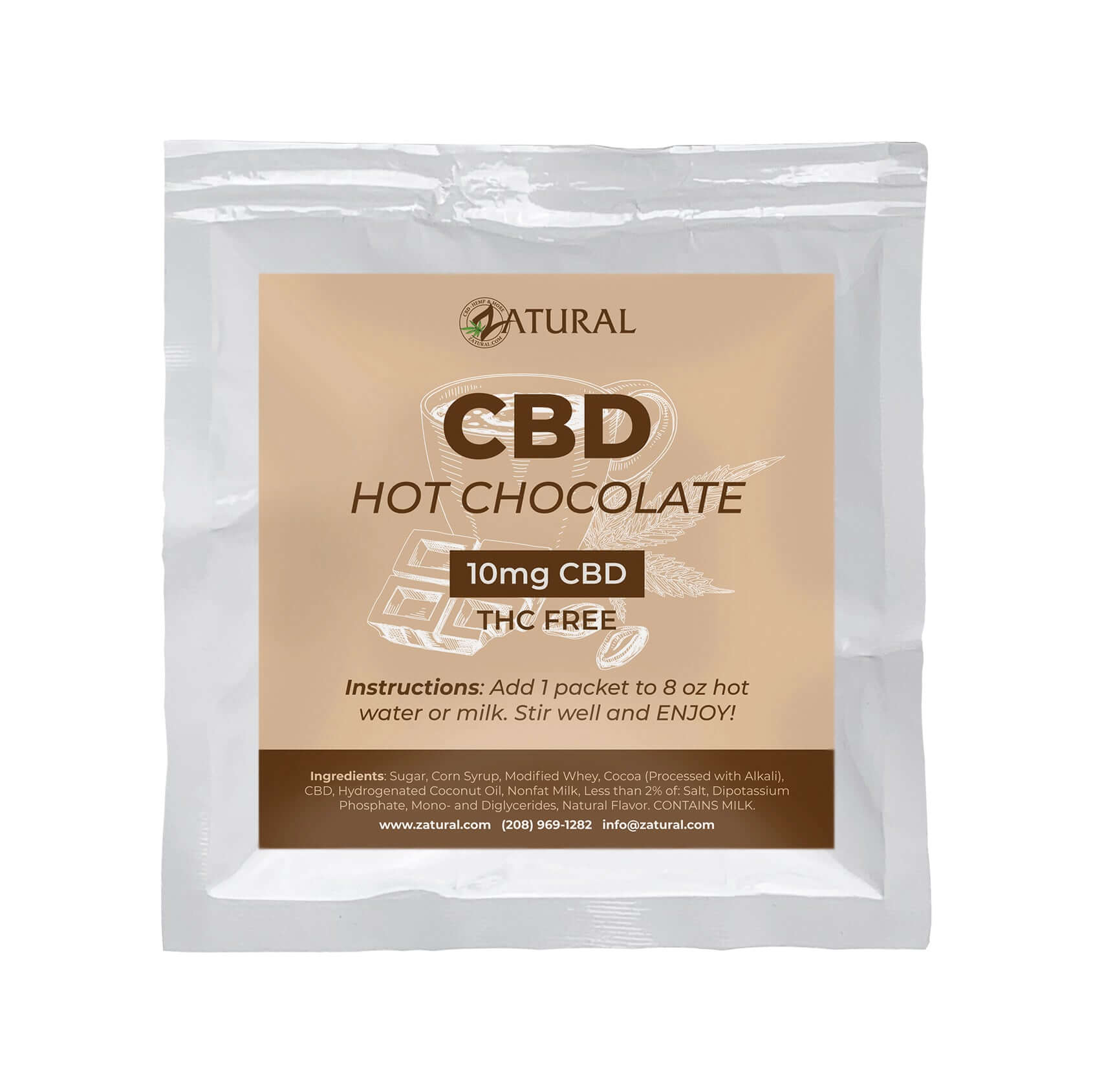 Zatural CBD Hot Chocolate Mix  50 mg image_2