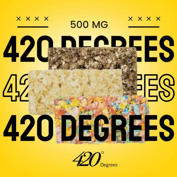 420 Degrees – Cereal Bars – 500 MG logo