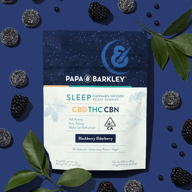 Blackberry Elderberry - 2:4:1 Gummies 80mg - Papa & Barkley logo