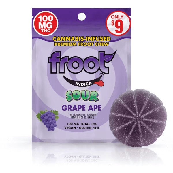 Froot Sour Grape Gummy - 100mg logo