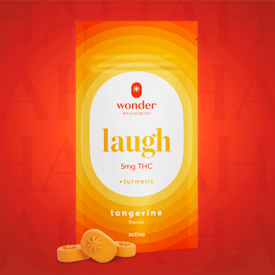 Laugh Tangerine Gummies [20pk] (100mg) logo