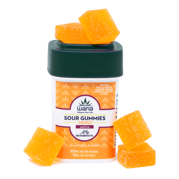 Mango Sour Gummies 10-pack logo