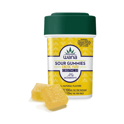 Organic Sour Exotic Yuzu 2:1 10pk Gummies (100mg) logo