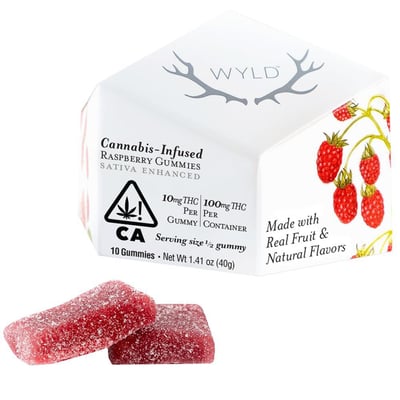 Raspberry Sativa Enhanced Gummies  logo