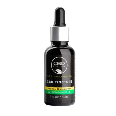 CBD For Life Phytocannabinoid Rich Hemp Oil Tincture 600mg Peppermint logo