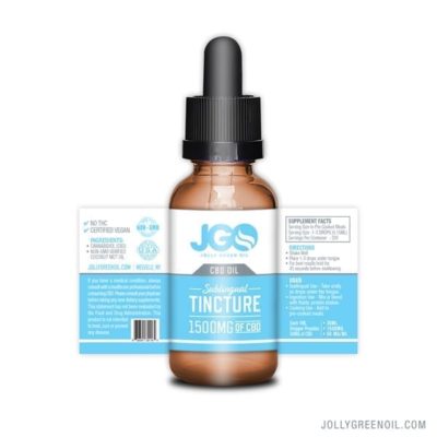 JGO 1500mg Sublingual CBD Oil Tincture 30ml logo