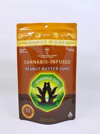 Emerald Sky | Peanut Butter Cups | 10pk/10mg - 100mg | Sativa logo