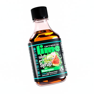 1000mg Live Resin THC Syrup Tincture | Watermelon logo