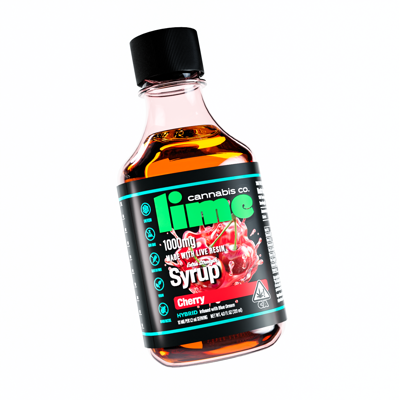 1000mg Live Resin THC Syrup Tincture | Cherry logo